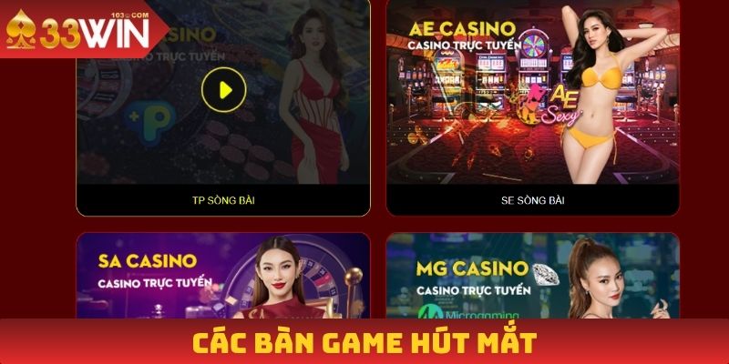 Các bàn game hút mắt