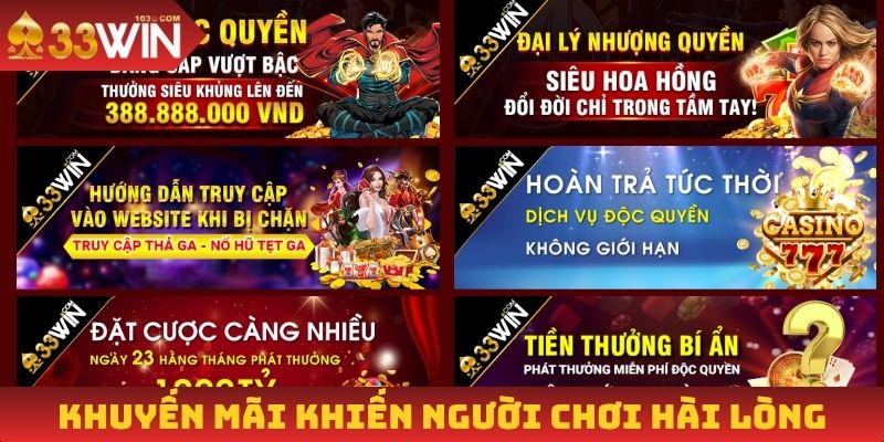 Khuyến mãi khiến người chơi hài lòng